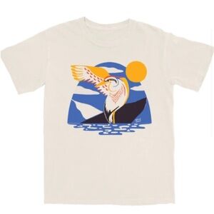 Bird Collective - Sunset Heron - Unisex Short Sleeve T-Shirt - 3XL